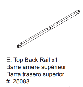 Top Back Rail