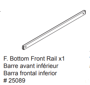 Bottom Front Rail