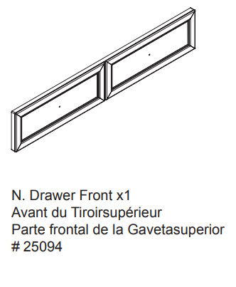 Top Drawer Front