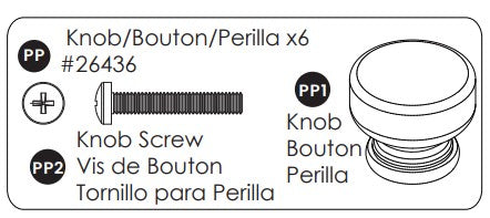 Knob, Wood W/ Screw
