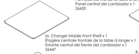 Changer Mdle Front Shelf Panel