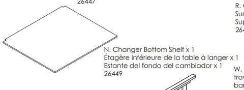 Changer Bottom Shelf Panel