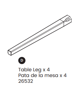 Table Leg - 530300