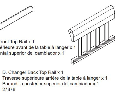Changer Back Top Rail
