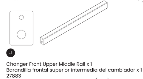 Changer Front Upper Middle Rail