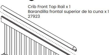 Crib Front Top Rail