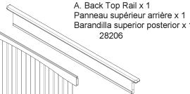BACK TOP RAIL