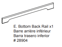 Bottom Back Rail