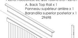BACK TOP RAIL