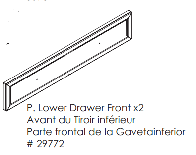 Lower Drawer Front