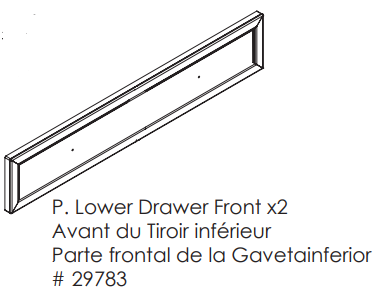 Lower Drawer Front