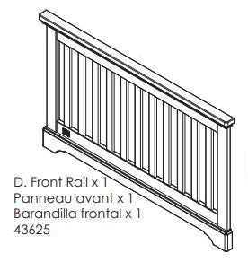 Front Rail (w/logo)