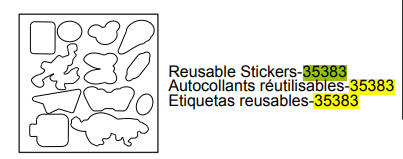 Restickable Stickers - Art Storage