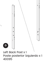 LEFT BACK POST
