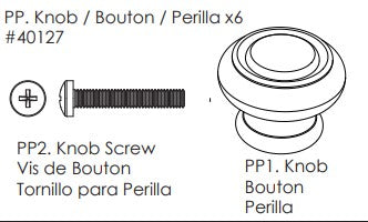 Knob w/screw