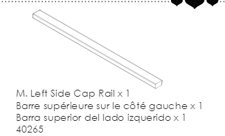 LEFT SIDE CAP RAIL