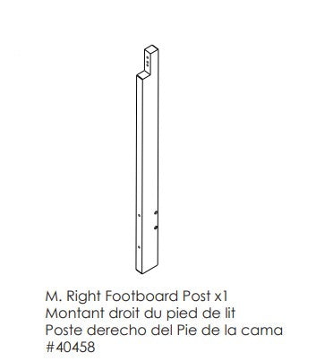 Right Footboard Post