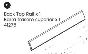 Top Back Rail