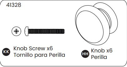 Knob, (wood W/screw)