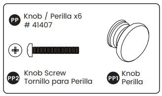 Wood Knob With Screw