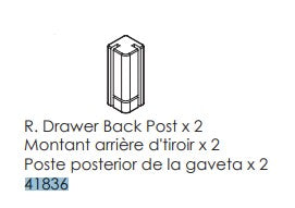 Drawer Back Post