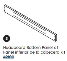 Head Board Bottom Panel