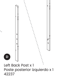 LEFT BACK POST