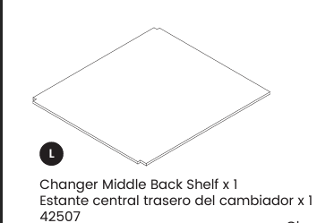 Changer Middle Back Shelf