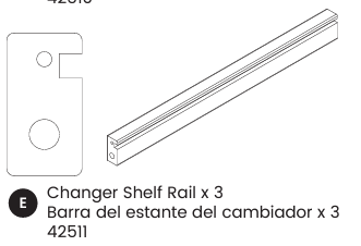 Changer Shelf Rail