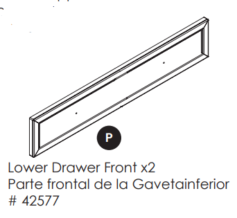 Lower Drawer Front