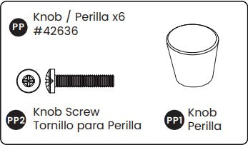 Knob, (wood W/screw)