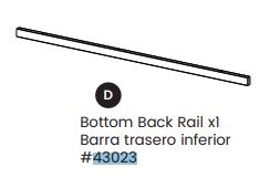 Bottom Back Rail