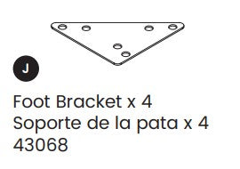 Base (metal triangle plate)