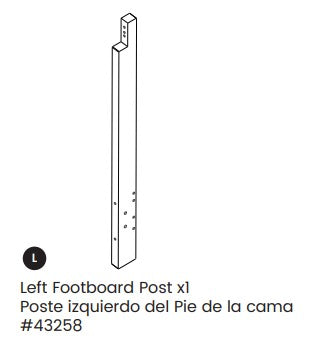 Left Footboard Post