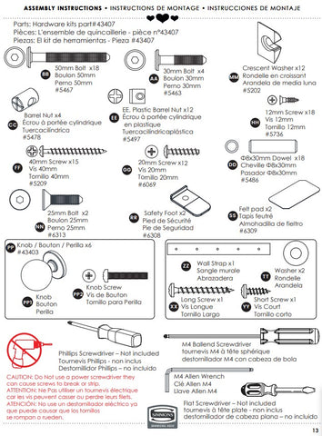 Hardware Kit W/pulls