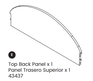 Top Back Panel (w182180)