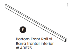 Bottom Front Rail