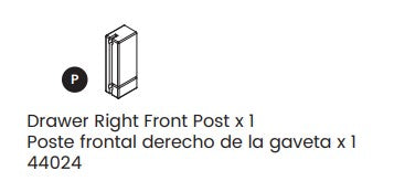 Drawer Right Front Post