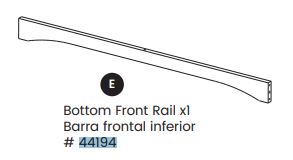 Bottom Front Rail
