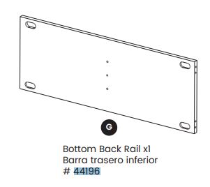 Bottom Back Rail