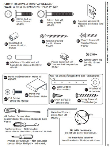 Hardware Kit W/pulls