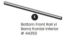 Bottom Front Rail