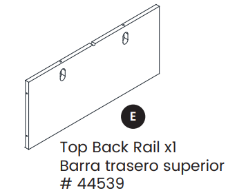 Top Back Rail