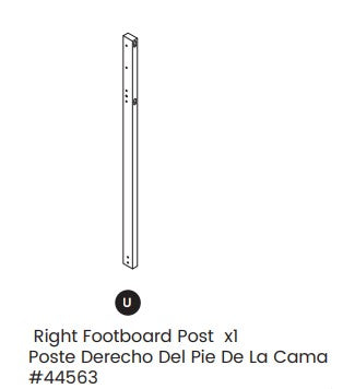 Right Footboard Post