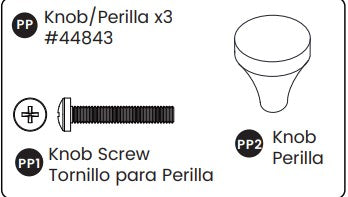 Knob w/screw