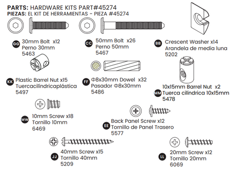 Hardware Bag W/knobs