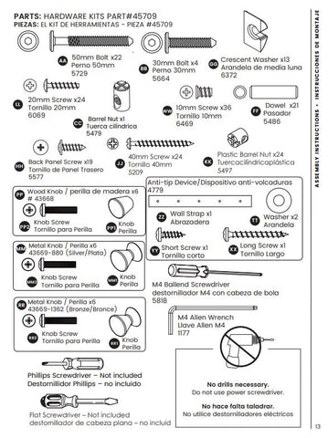 Hardware Kit W/pulls