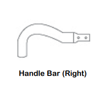 11808 - Right Side Handle/scrw