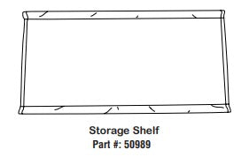 Underneath Fabric Storage Shelf