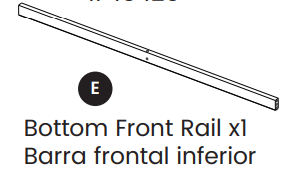 Bottom Front Rail
